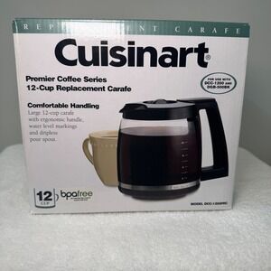 Cuisinart Premier Coffee Series 12 Cup Replacement Glass Carafe DCC 1200PRC